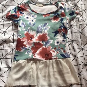 Loose peplum modcloth top.
